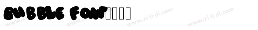 Bubble font字体转换